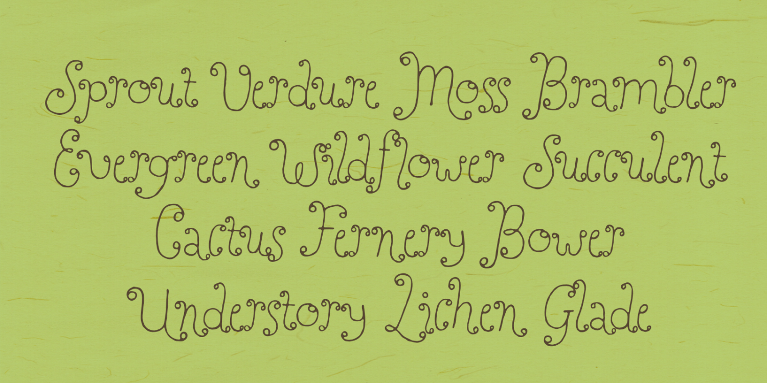 Perfect Sprouts Font Poster #1