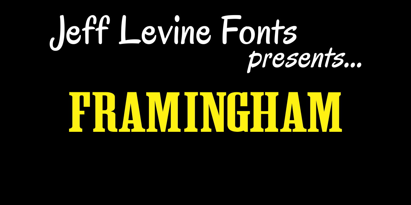 Framingham Font Family Poster