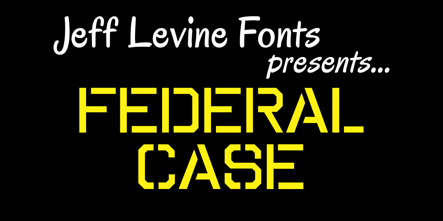 Federal Case Font Poster #1