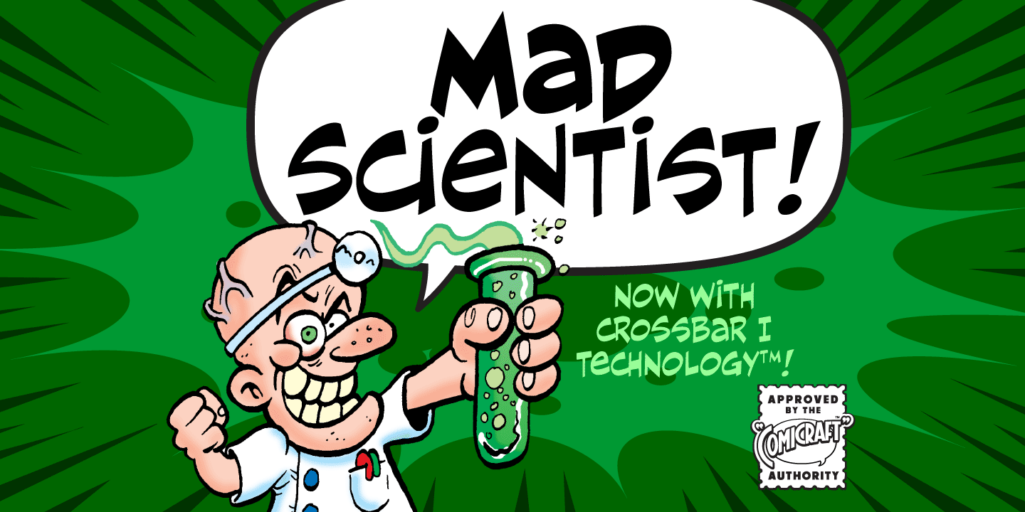 Mad Scientist Font Poster #1