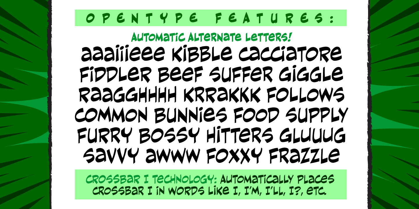 Mad Scientist Font Poster #1