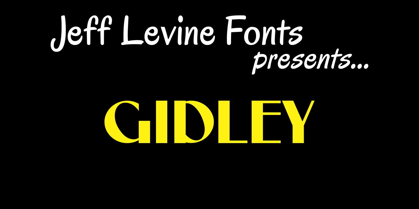 Gidley Font Poster #1