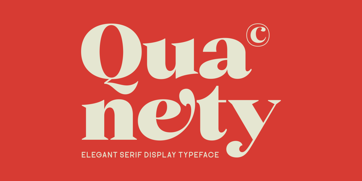 Quanety Font Poster #1
