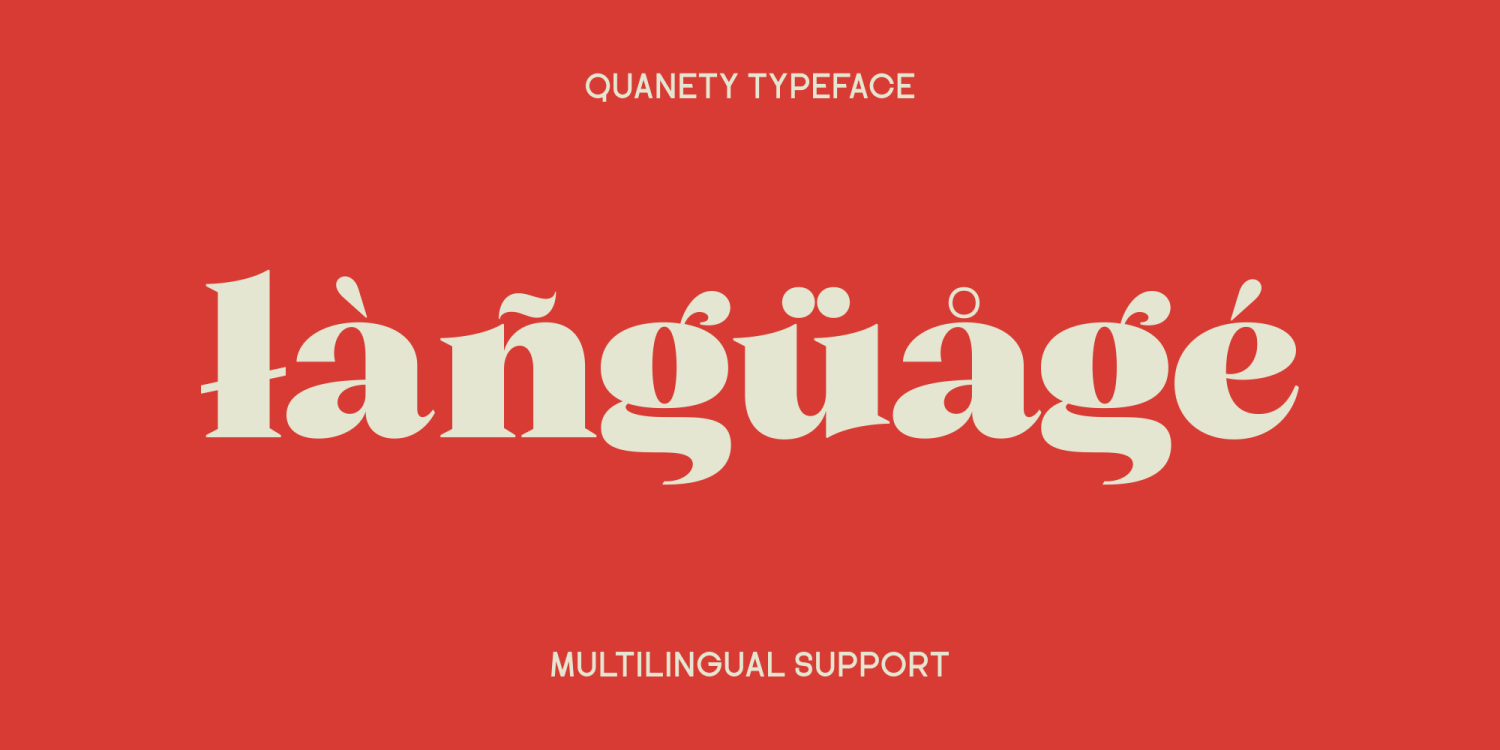 Quanety Font Poster #1