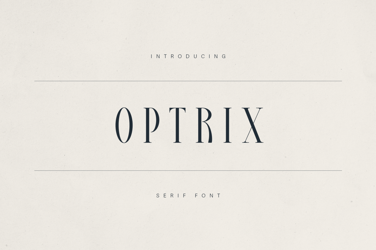 Optrix Font Poster #1
