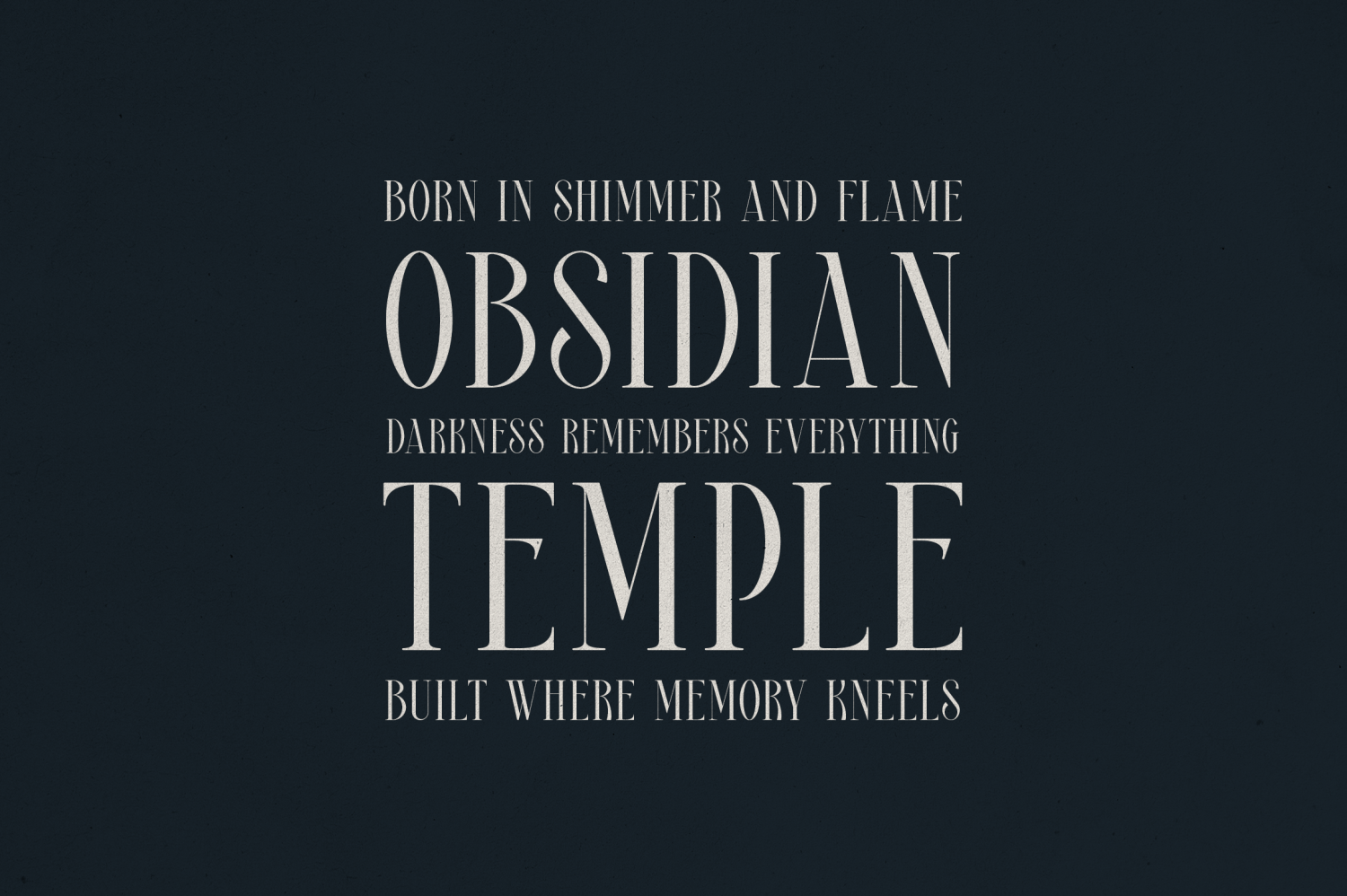 Optrix Font Poster #1