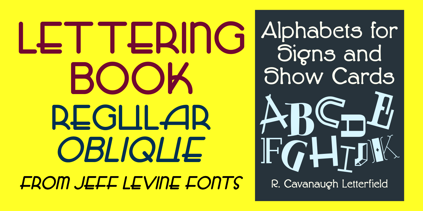 Lettering Book Font Family Poster