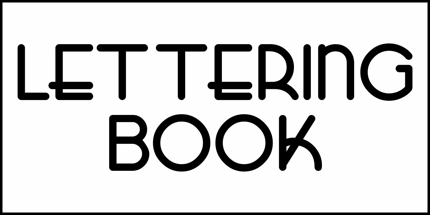 Lettering Book Font Poster #1