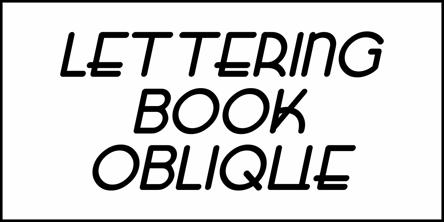 Lettering Book Font Poster #1