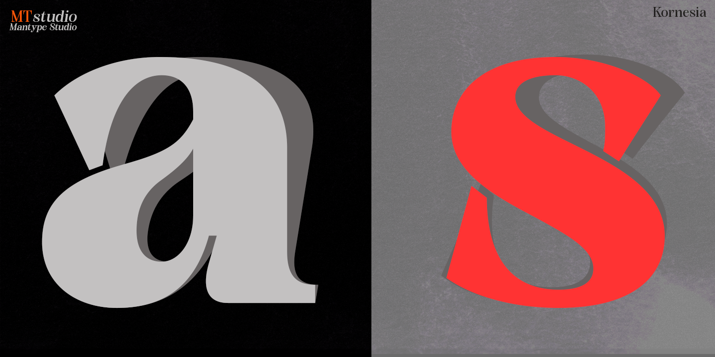 Kornesia Contrast Font Poster #1
