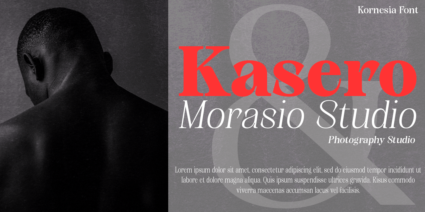 Kornesia Contrast Font Poster #1