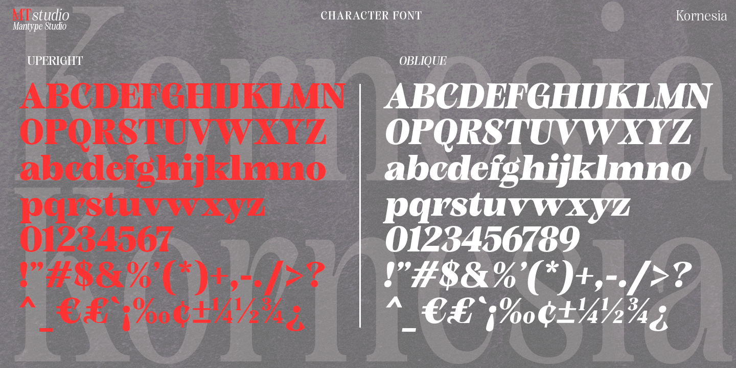 Kornesia Contrast Font Poster #1
