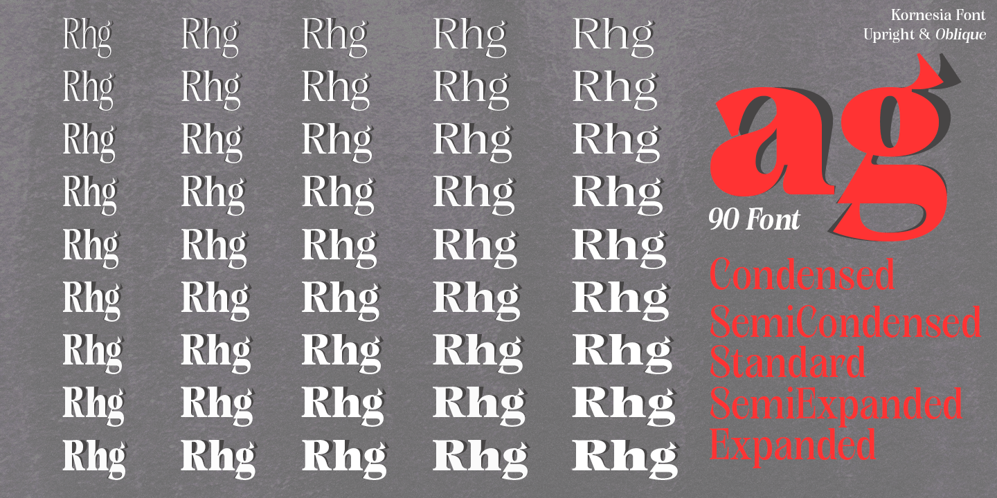 Kornesia Contrast Font Poster #1