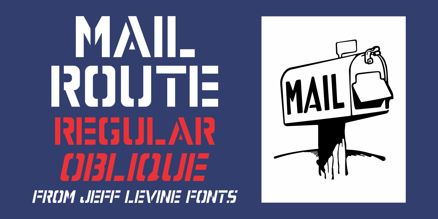 Mail Route Font Family