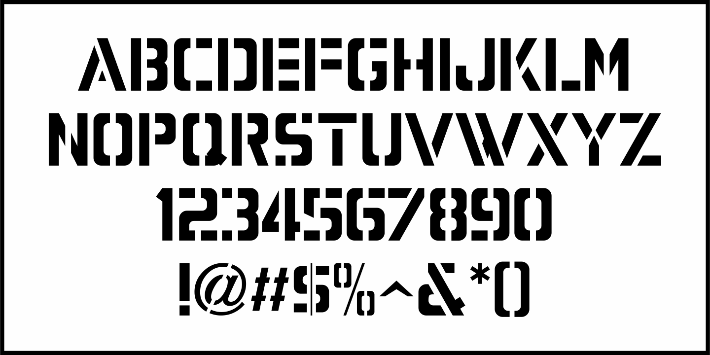 Mail Route Font Poster #3