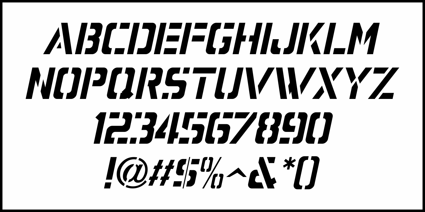 Mail Route Font Poster #5