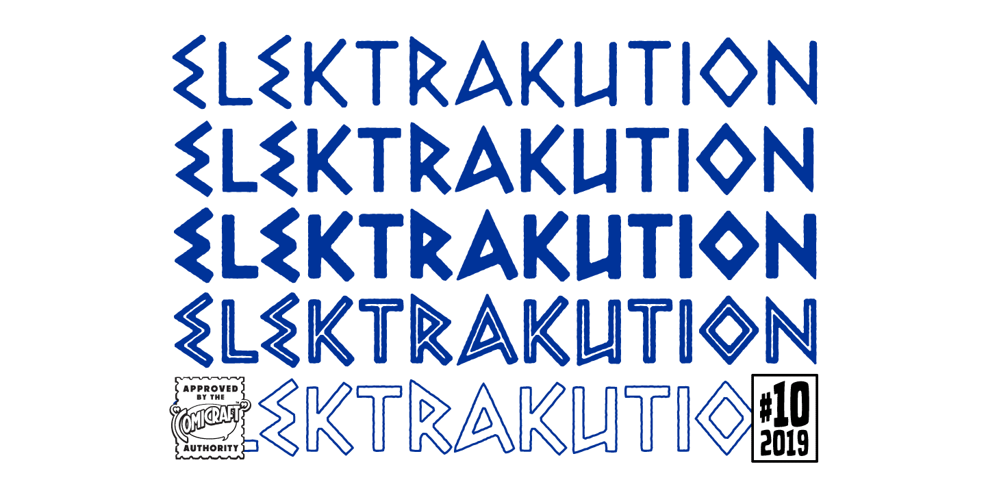 Elektrakution Font Poster #1