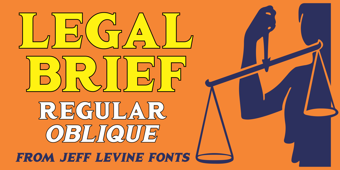 Legal Brief Font Family Poster