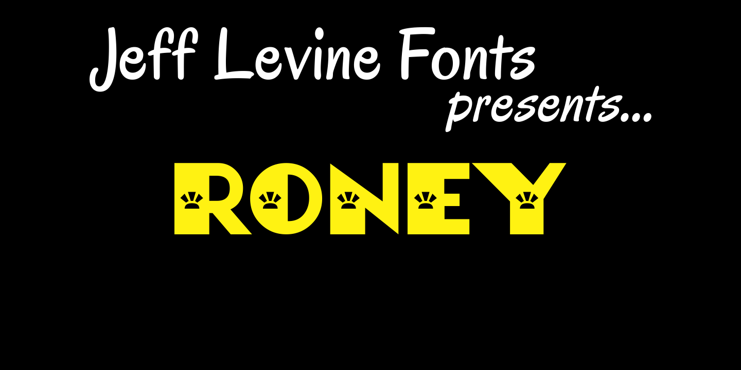 Roney Font Poster #1