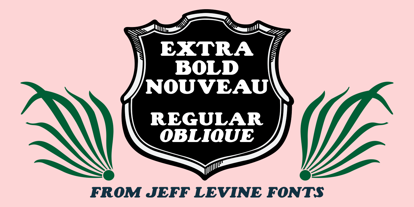 Extra Bold Nouveau Font Family Poster