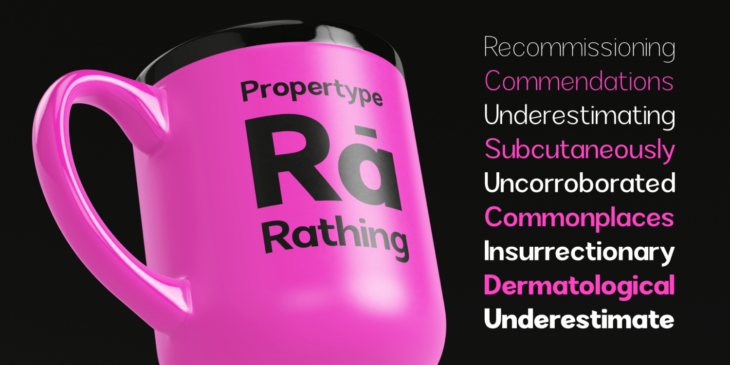 Rathing Font Family Poster