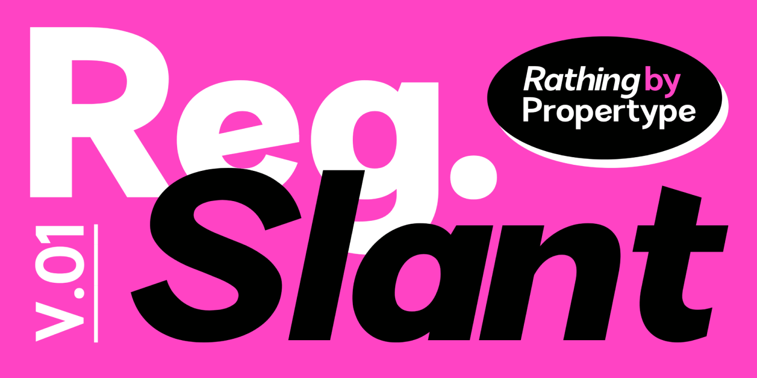 Rathing Font Poster #9