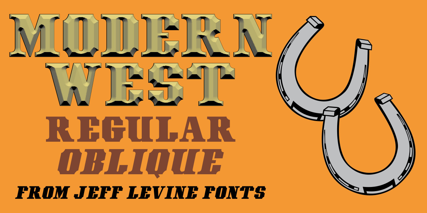 Modern West Font Poster #1