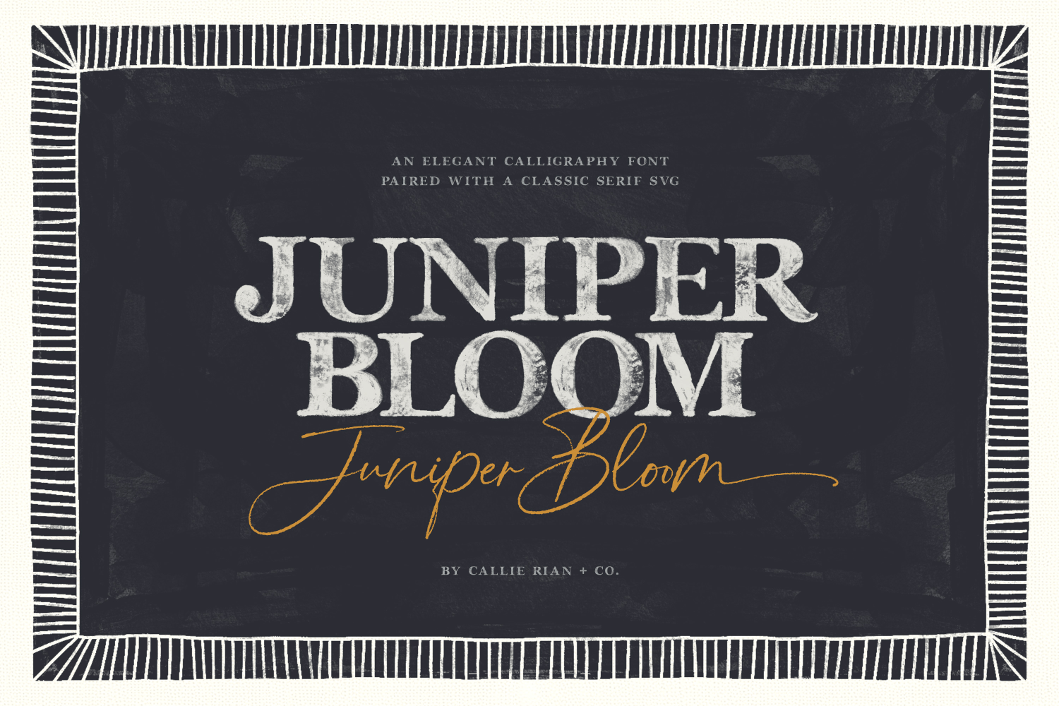 Juniper Bloom Script & Serif Poster