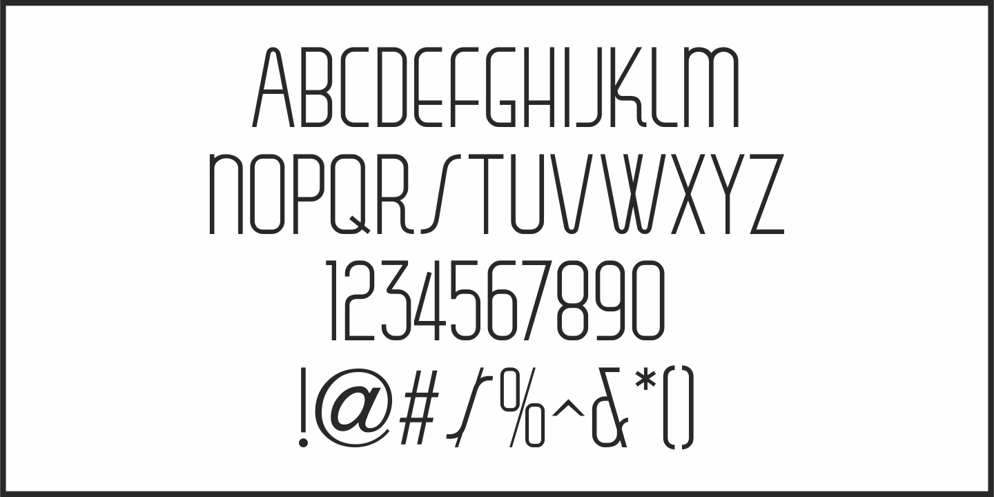 Bandshell Font Poster #3