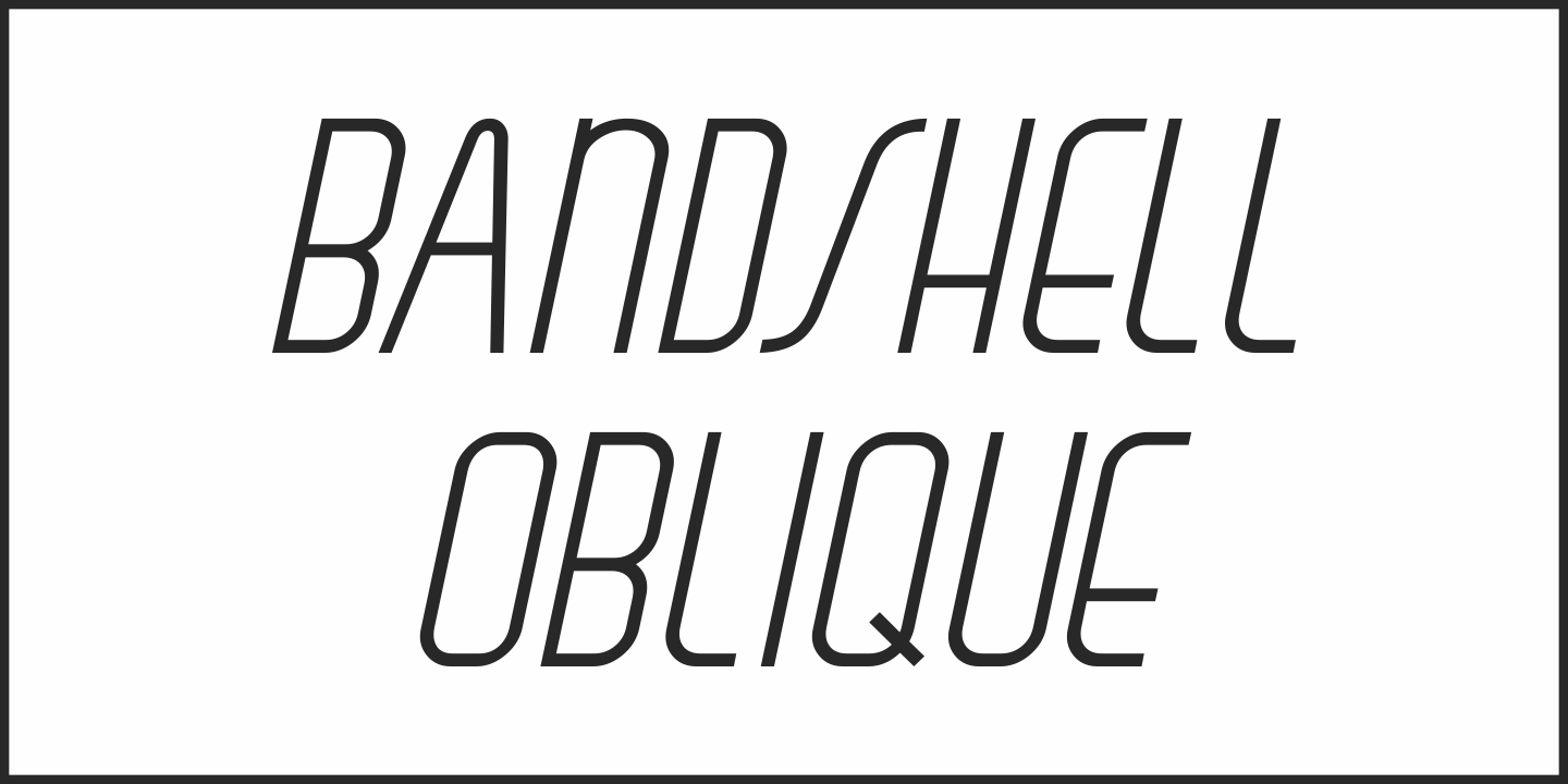 Bandshell Font Poster #4