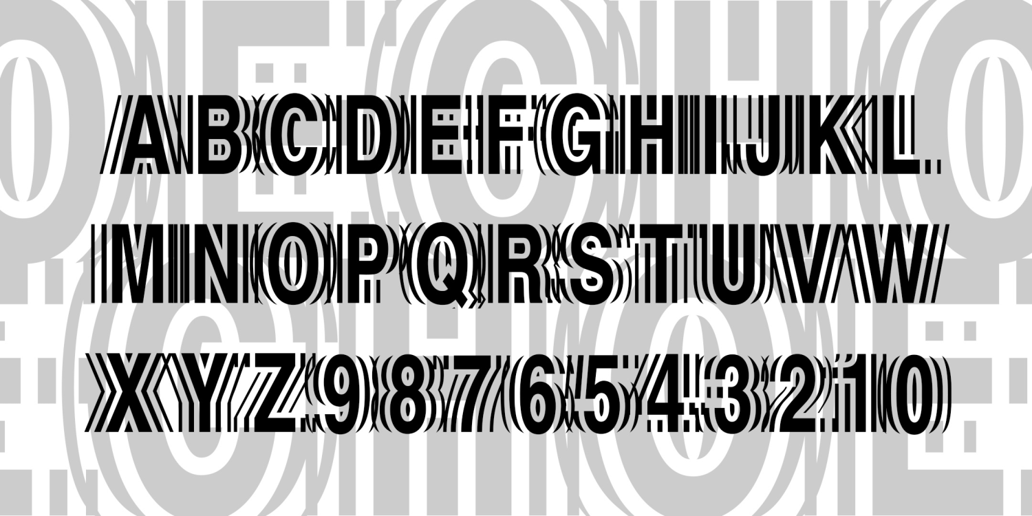Echo Font Family Poster