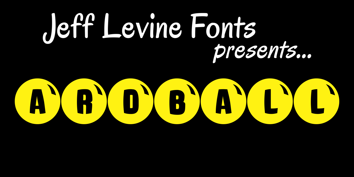 Ardball Font Poster #1