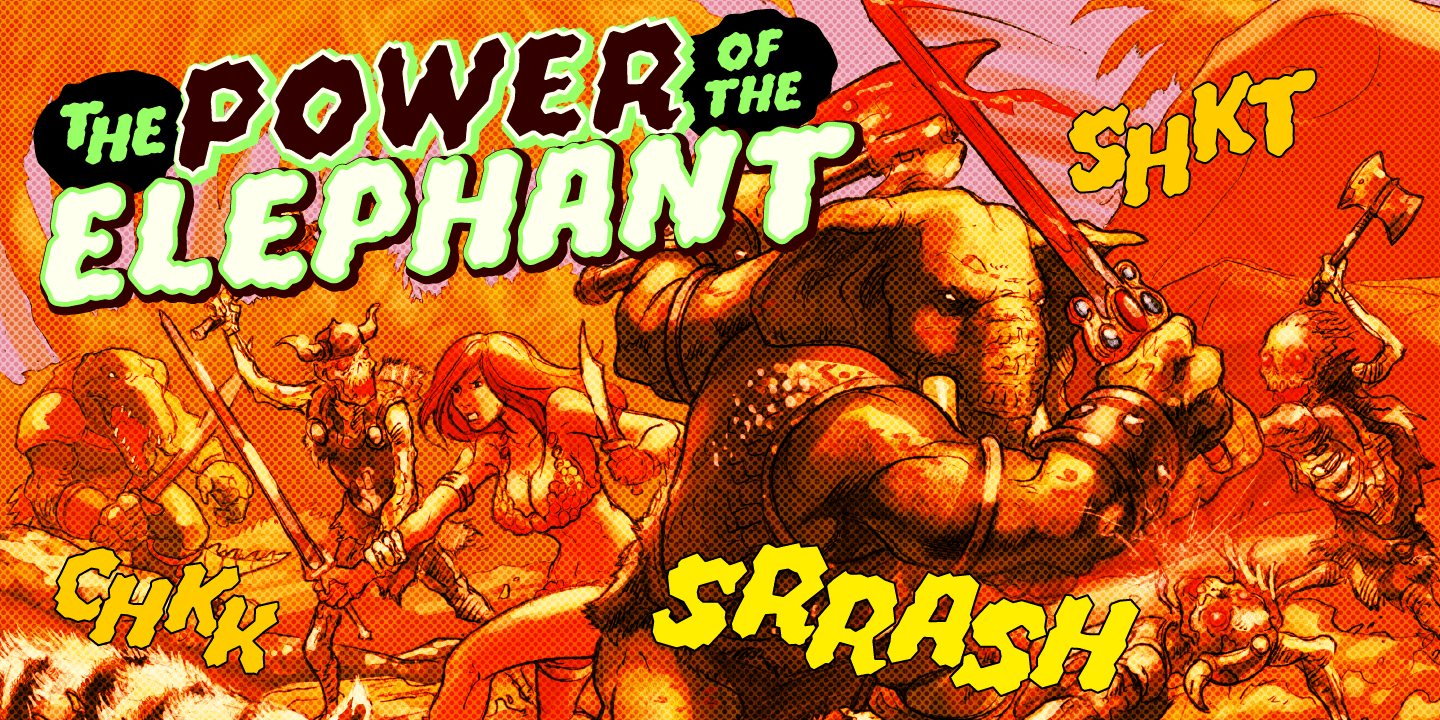 Whyte Wyrm Font Poster #3