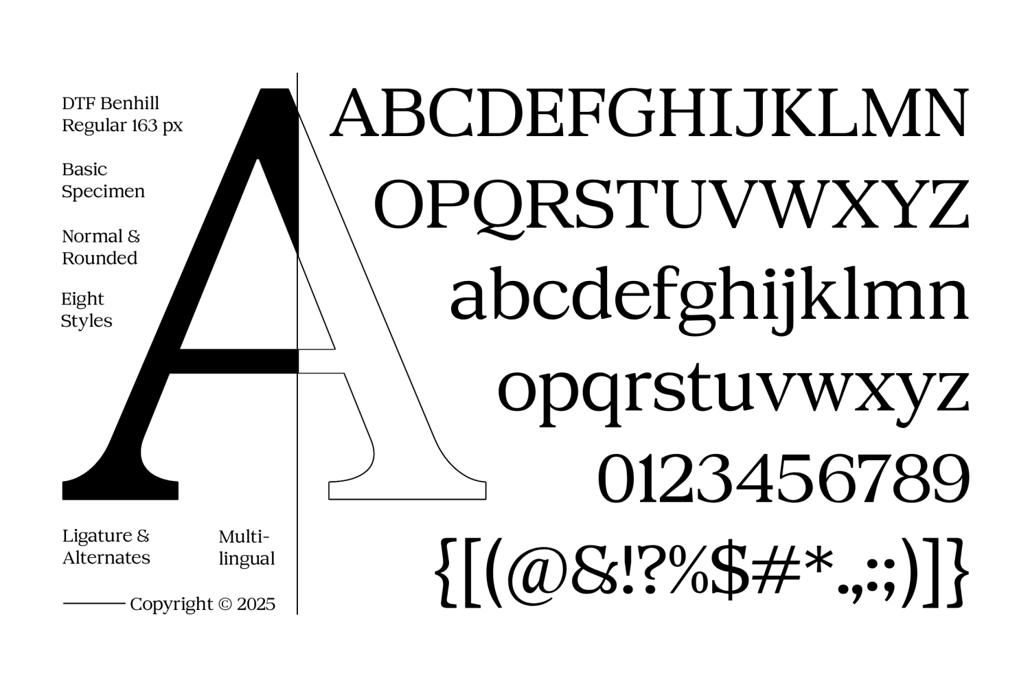 Benhill Font Poster #10