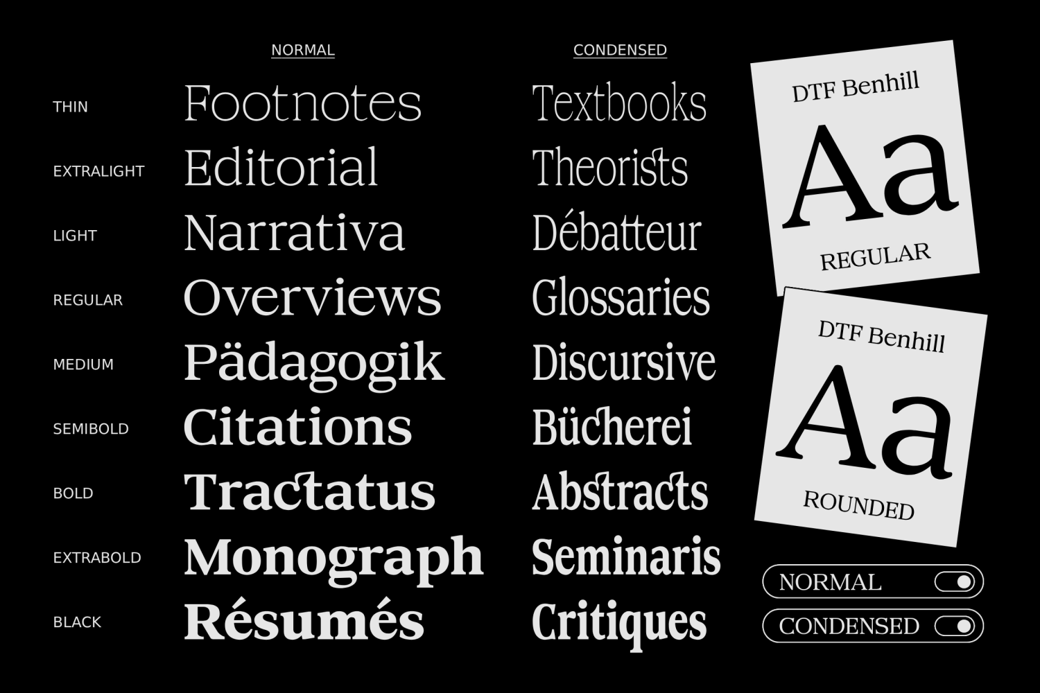 Benhill Font Poster #9