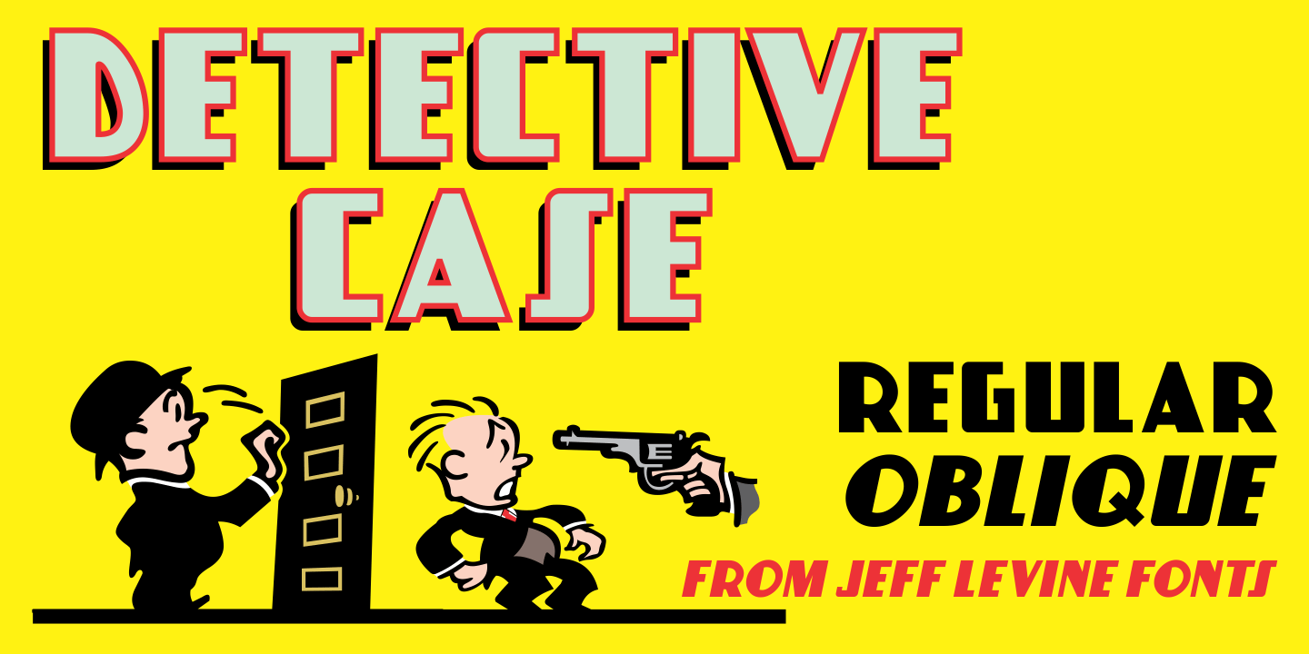Detective Case Font Poster #1