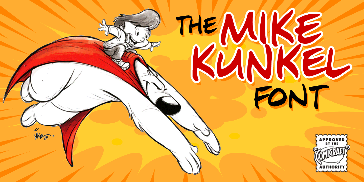 Mike Kunkel Font Poster #1