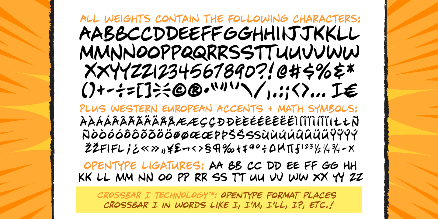 Mike Kunkel Font Poster #1