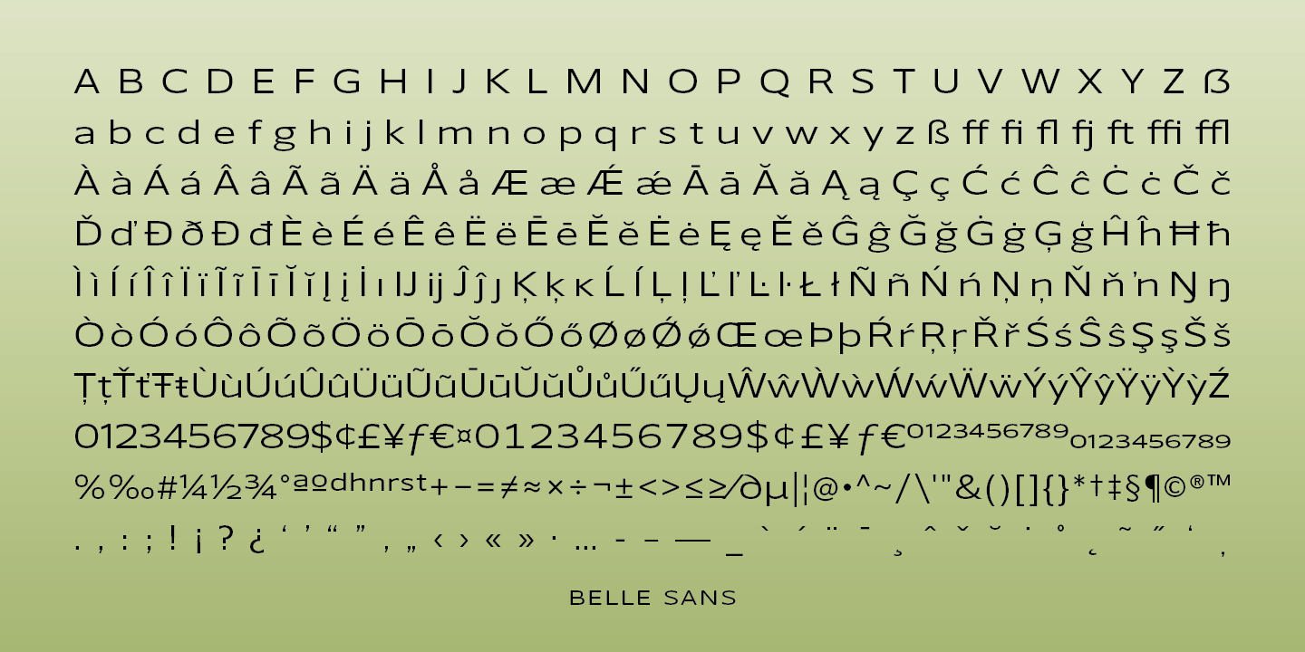 Belle Sans Font Poster #1