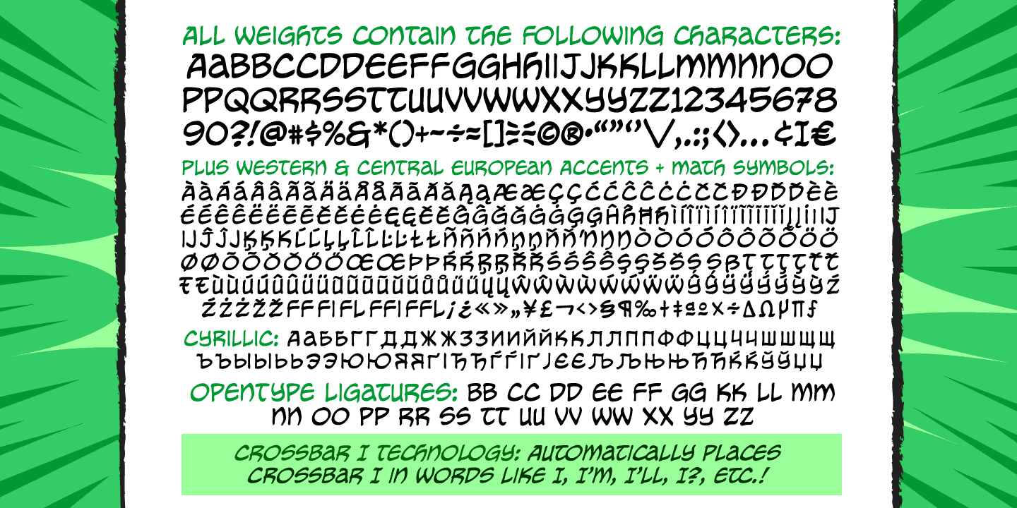 Meanwhile Uncial Font Poster #1
