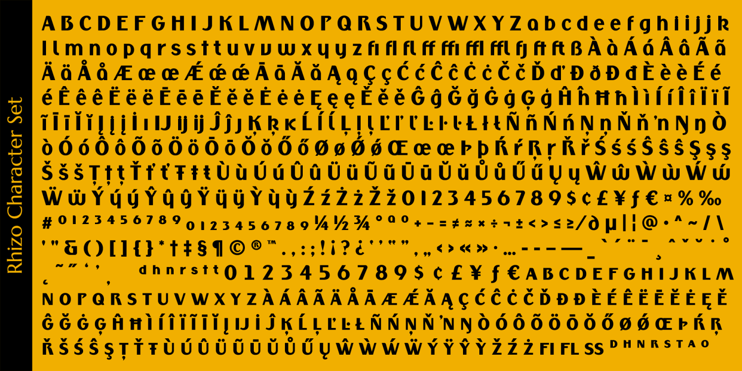 Rhizo Font Poster #1
