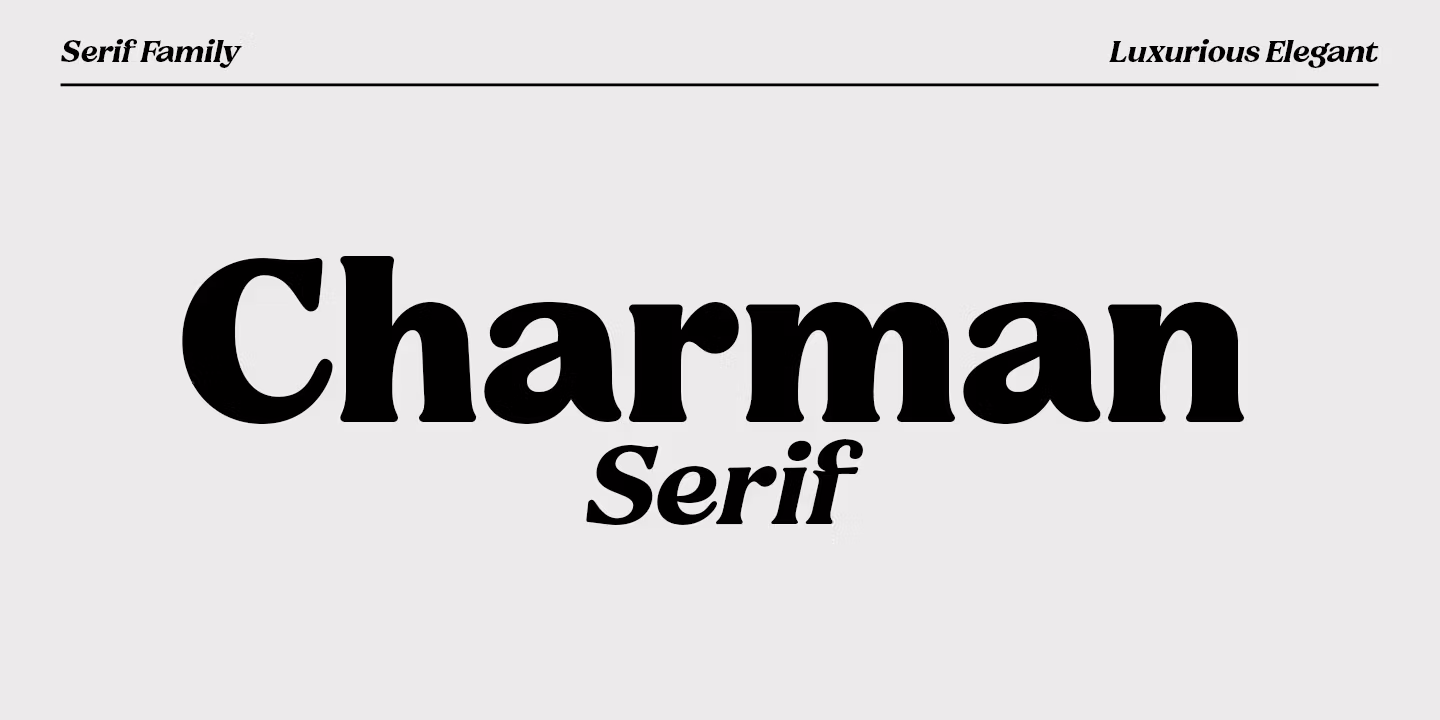 Charman Serif Font Poster #1