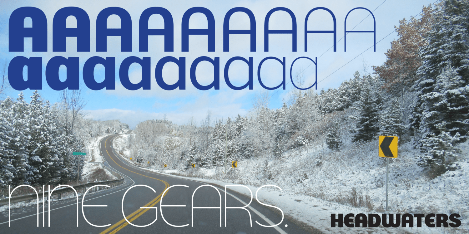 Headwaters Font Poster #2