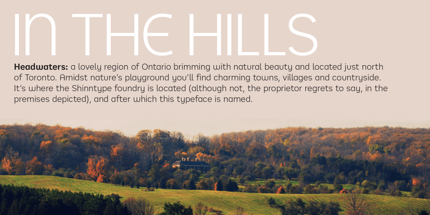 Headwaters Font Poster #3