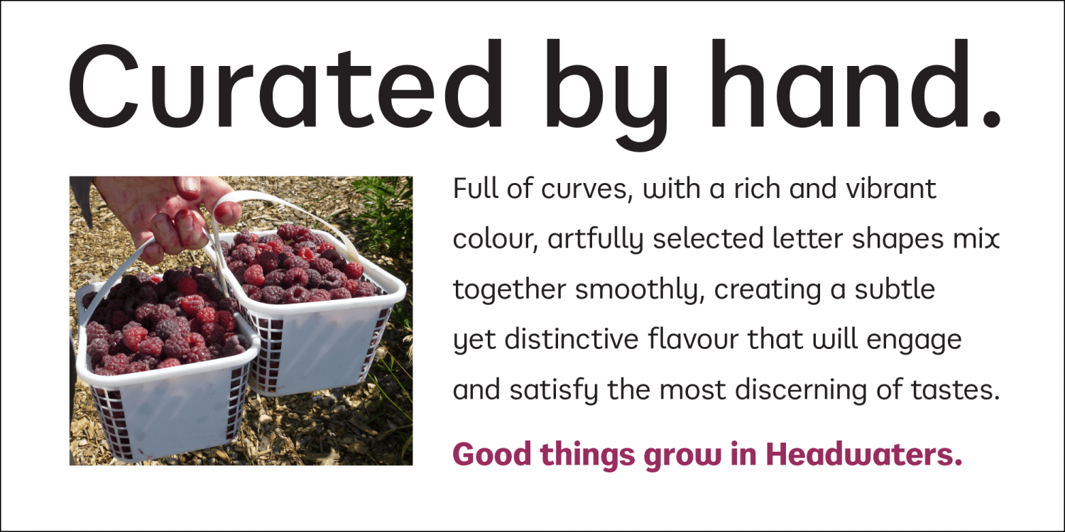 Headwaters Font Poster #5