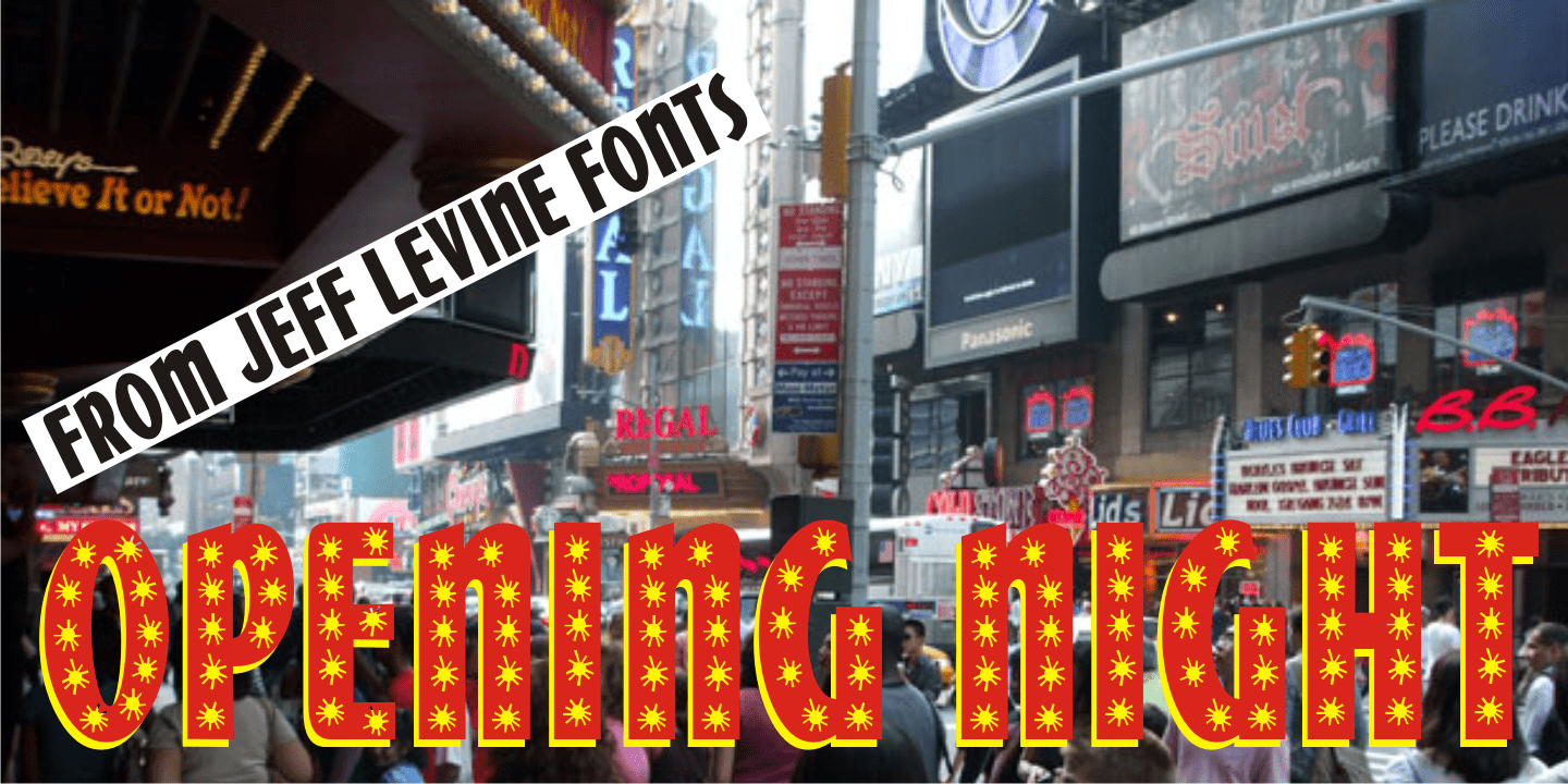 Opening Night Font Family