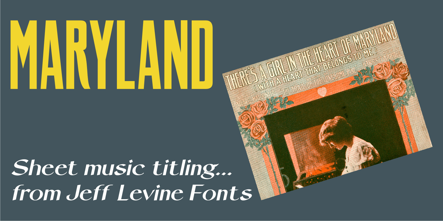 Maryland Font Poster #1