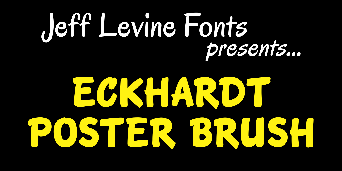 Eckhardt Poster Brush Font Poster #1