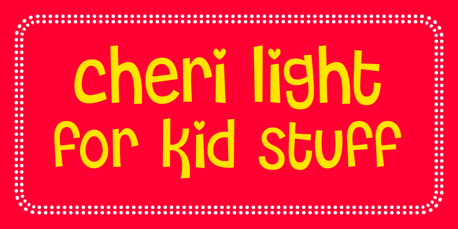 Cheri Font Poster #1