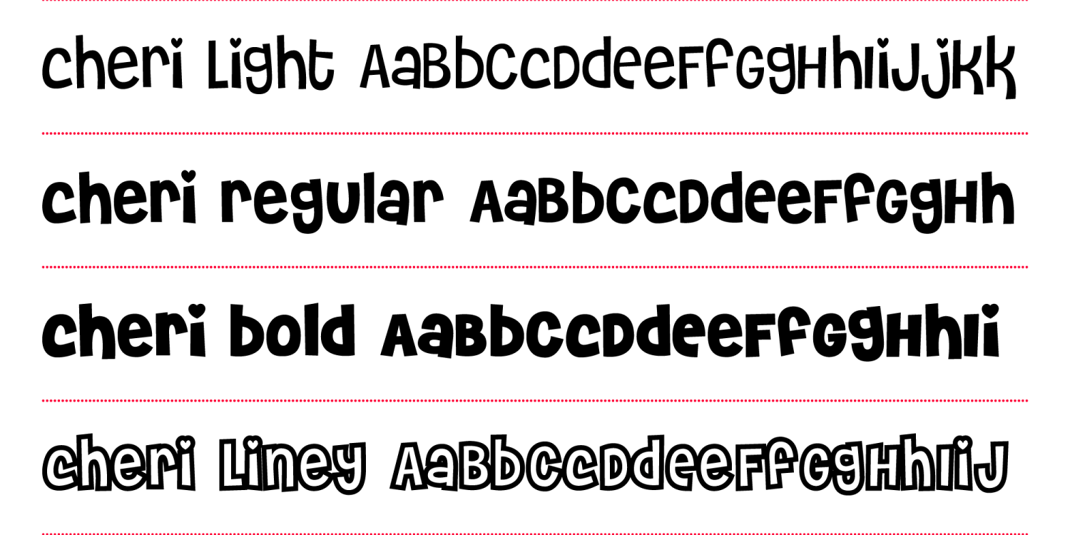 Cheri Font Poster #1